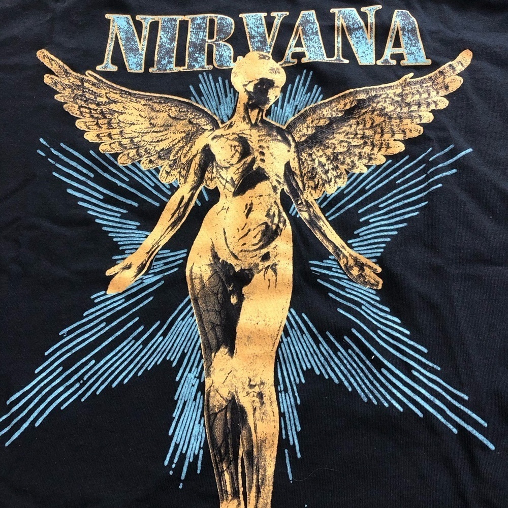 NIRVANA Black Band Tee - Picture 2 of 7